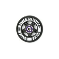 In-line sada koleček BH Black 80mm 84A 8 ks + ložiska NILS ABEC 9 Carbon
